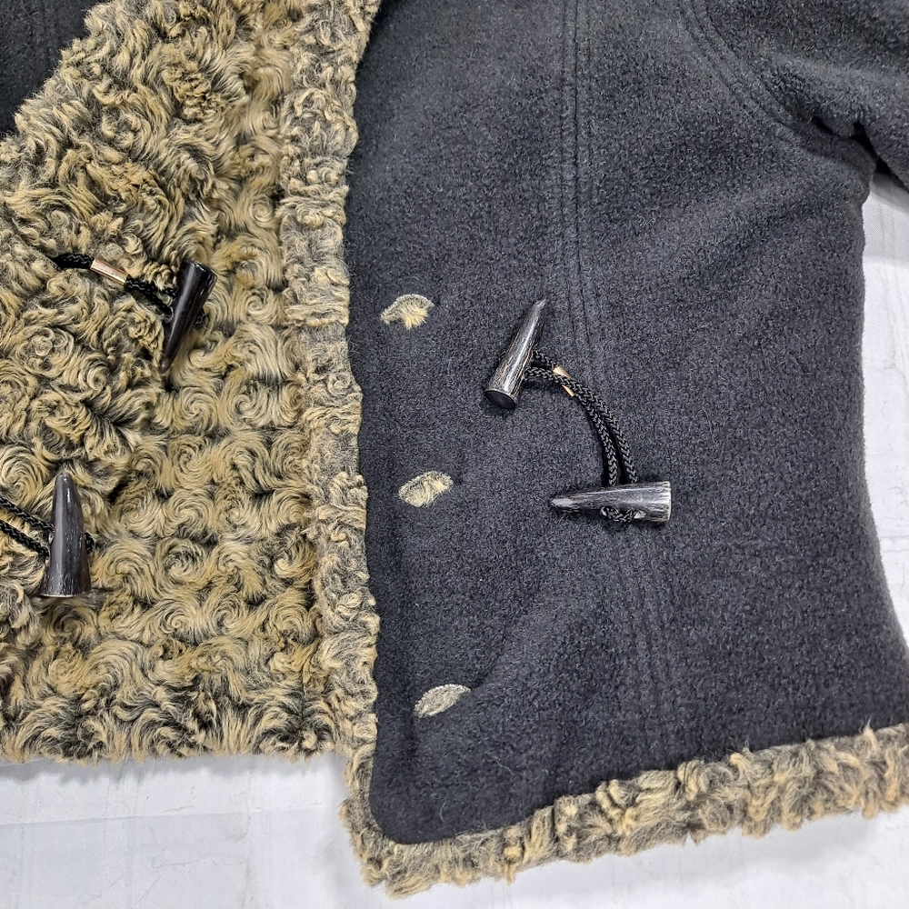 Fjall Wool Reversible Toggle Button Coat - image 4